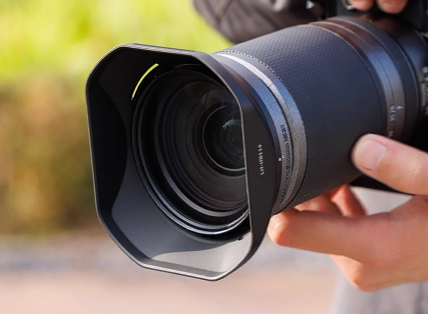 عدسة الكاميرا هود ضوء درع الشمس الظل الغطاء الواقي كاب لنيكون Z 24-120 مللي متر f 4 S Z28-400mm f 4-8 VR LH HB114