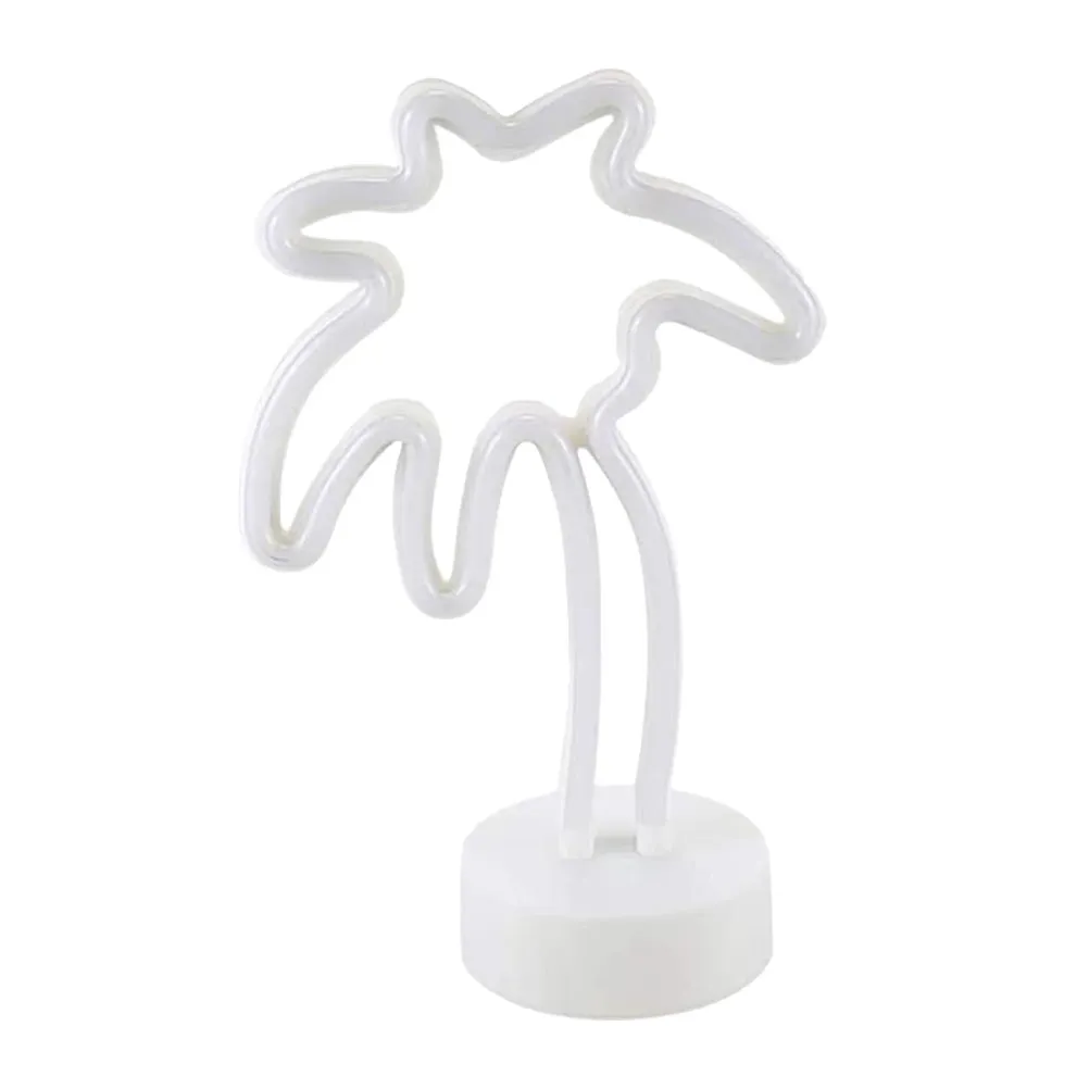 

Coconut Palm Neon Night Light LED Desk Lamp for Bedroom Living Room Wall Window Door Floor Ceiling Decor Romantic Ambient