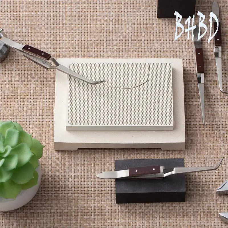 

BHBD-2Pcs Honeycomb Soldering Board Jewelry Soldering Block Welding Jewellers Heat Proof Soldering Mat Making Tools