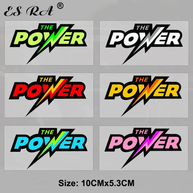 

POWER Lightning English Personalized Creative Stickers Modified Motorcycle Car Scratch Reflective Decals