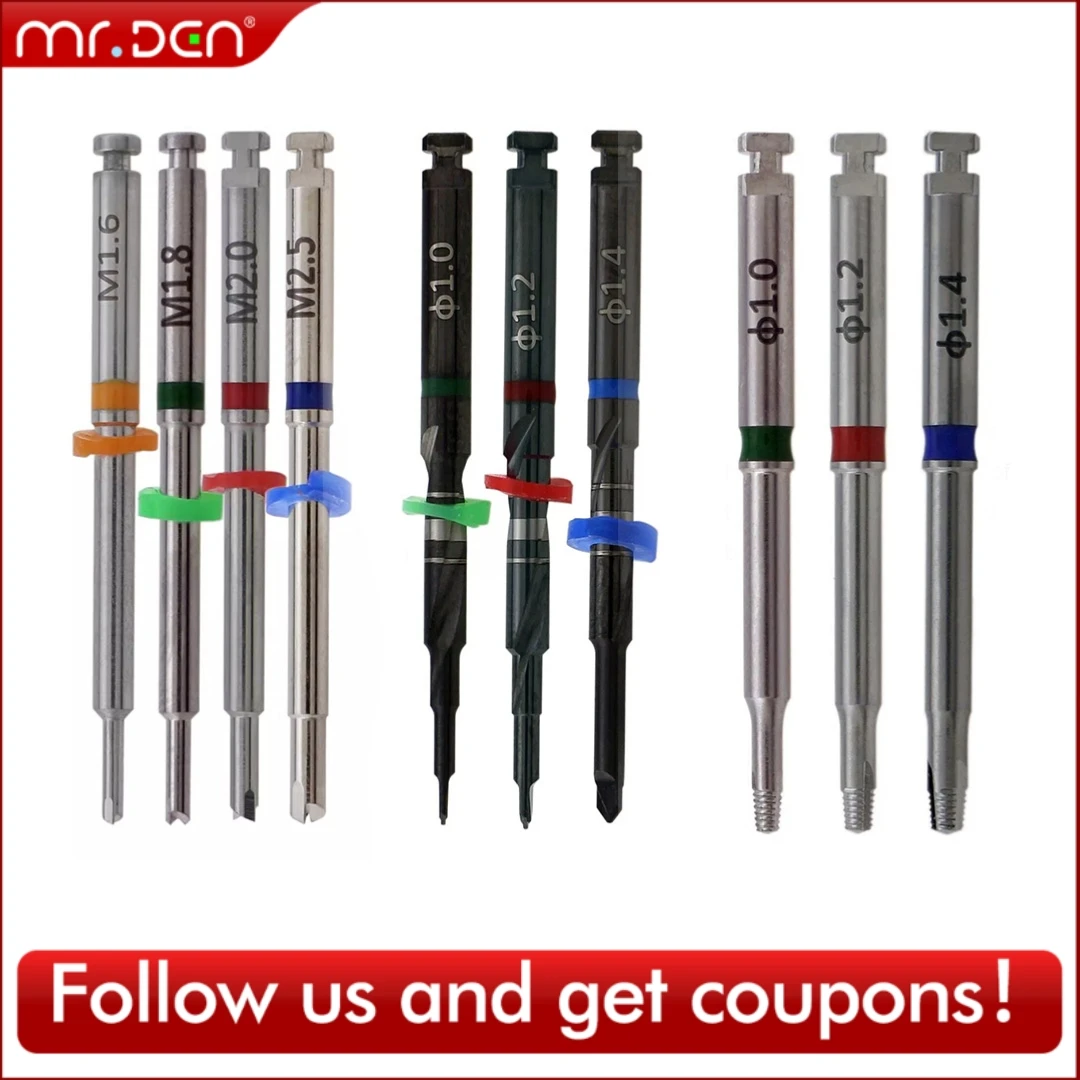 MR DEN Dental Implant Failure Retrieval Kit Implant Abutment Screw Removal Tool Implant Failure Emergency Kit