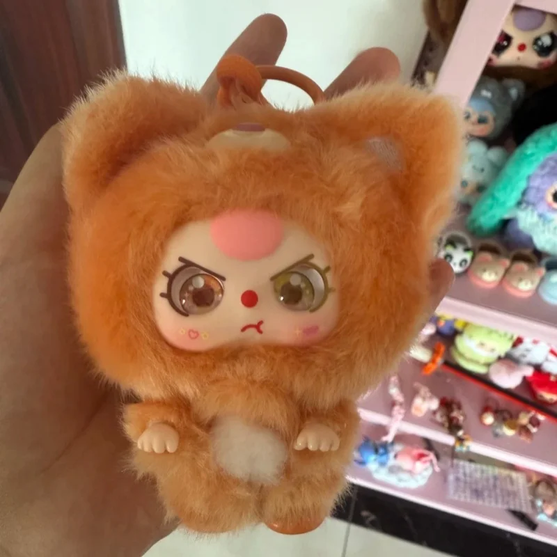 2025 New Baby Tre Mini Hug Series Blind Box Simpatica bambola di peluche Giocattolo alla moda Accessori anime Portachiavi con ciondolo per borsa Regalo per ragazza