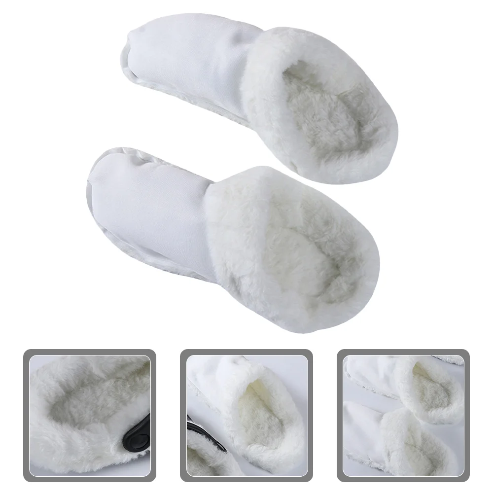 

Liner Velvet Lined Shoe Covers Crease Protectors Sole Inserts for Women Panties White Women's Fluffy Slippers