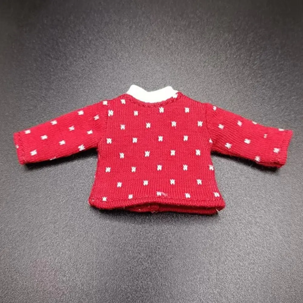 เสื้อผ้าใหม่ชุดสำหรับตุ๊กตา 1/12BJD DIY เสื้อผ้าตุ๊กตาตุ๊กตาเสื้อยืดถุงเท้าตุ๊กตาผ้าฝ้ายเสื้อยืดผ้าฝ้ายเสื้อ