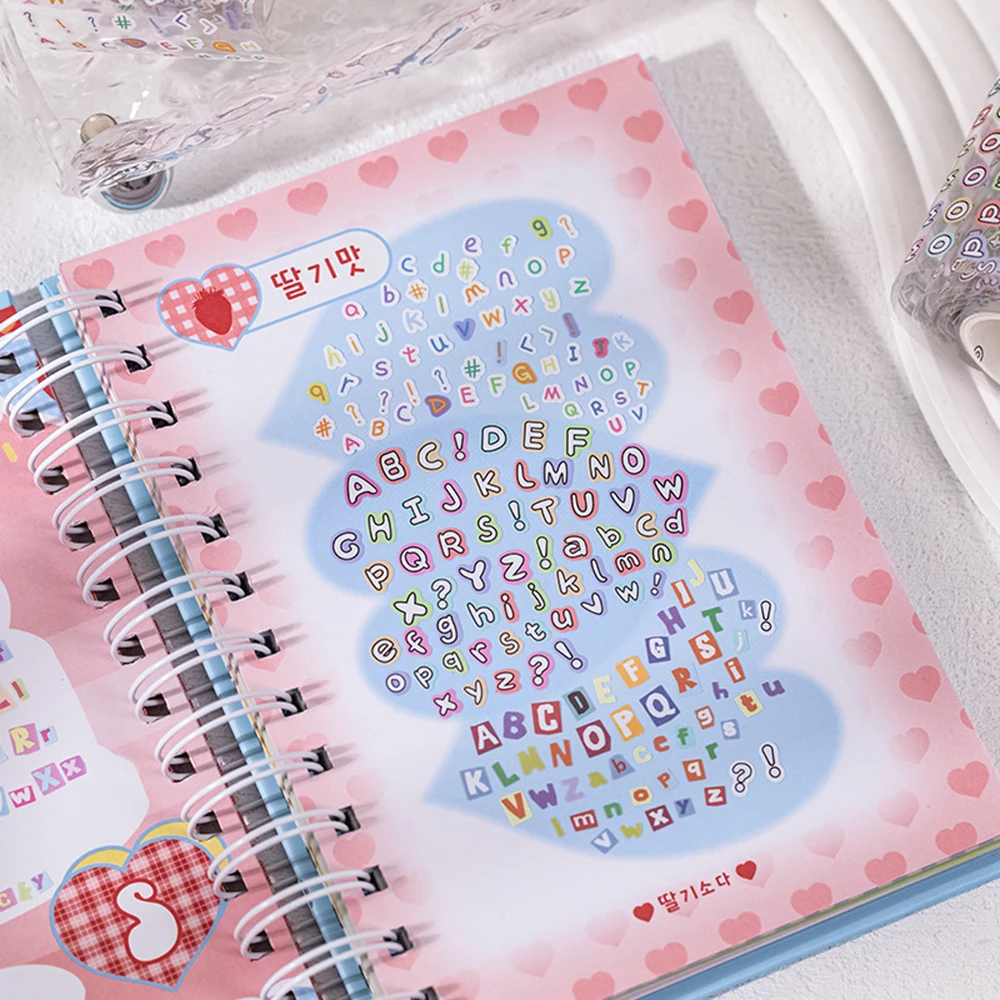 Creativity Text Elements Die-cut Tape Handbook Material DIY Collage Decorative Stickers Stationery