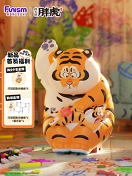 Original I Am Not Fat Tiger Panghu With Baby Series Box Anime Figure Trendy Play Kawaii Doll Model Toys Birthday Gift