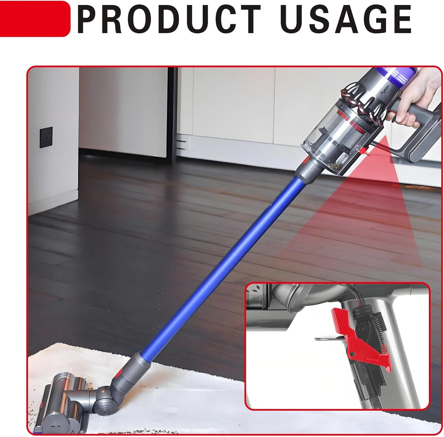 Dyson триггерный замок, кнопка питания, аксессуар для V6 V7 V8 V10 V11 V12 V15, запасная часть для ручного пылесоса