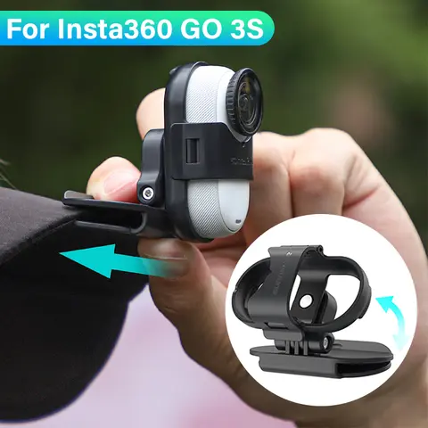 GO 3S Camera Cap Holder Quick Release Sport Hat Clip Camera Fixed Mount Clamp Quick Release for Insta360 Go 3S/Go 3 Accessories