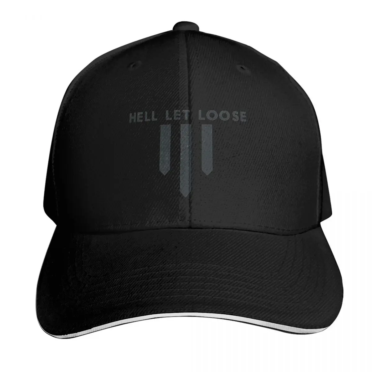 Hell Let Loose Baseball Cap Quick Dry Performance Cotton Twill Breathable Contrast Two Tone Brim