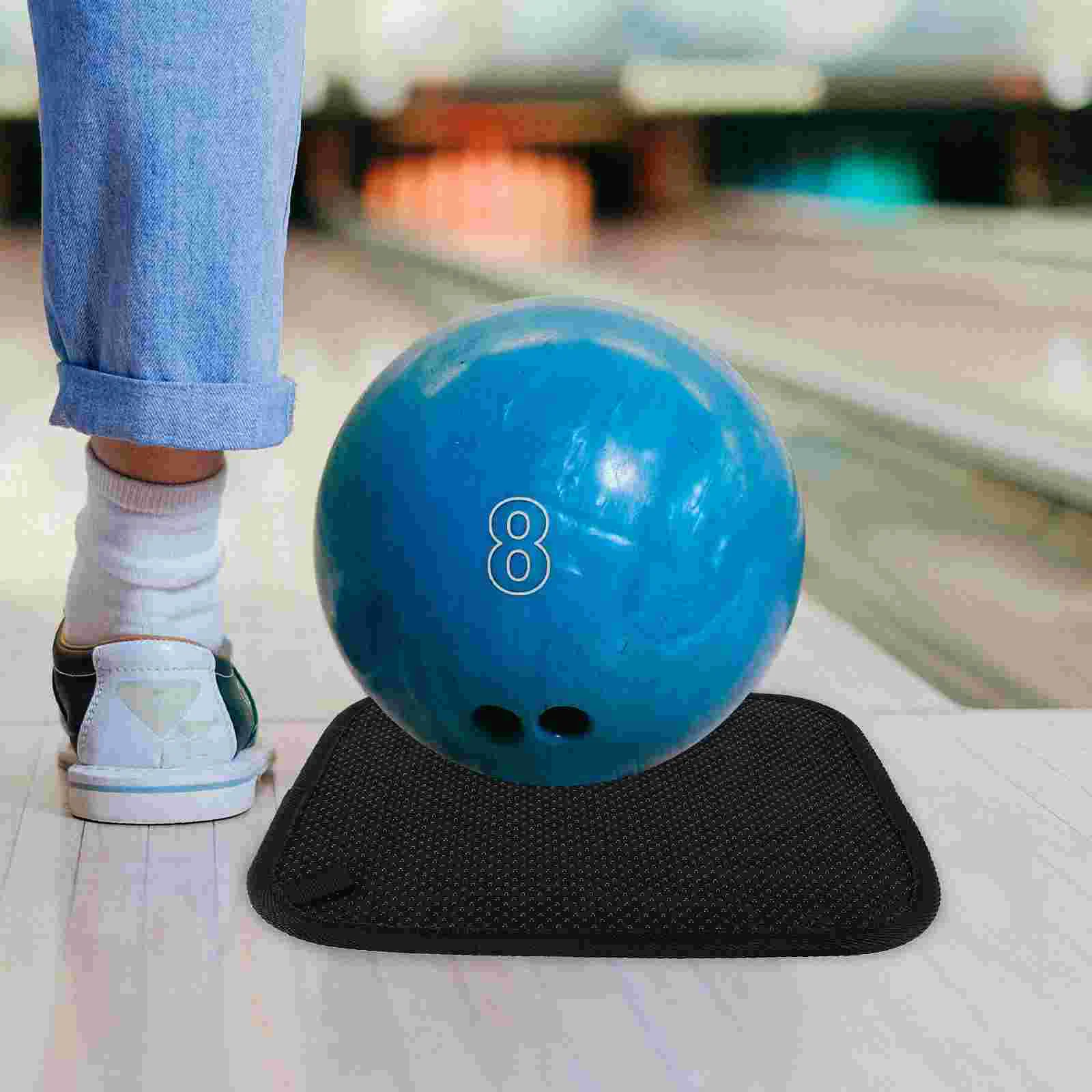 Bowling Ball Cups Towel Cleaning Rag Anti-Slip Pad Microfiber Grip (Pure Black) Towels for Body Reusable Cleaner Neoprene Man