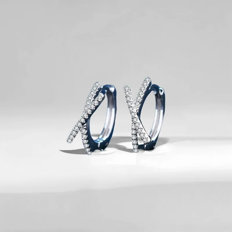 

Серьги-гвоздики-гвоздики-бабочки с муассанитом и родиевым покрытием, 0,28 карата, стерлинговое серебро S925, высококачественное точное мастерство GBA