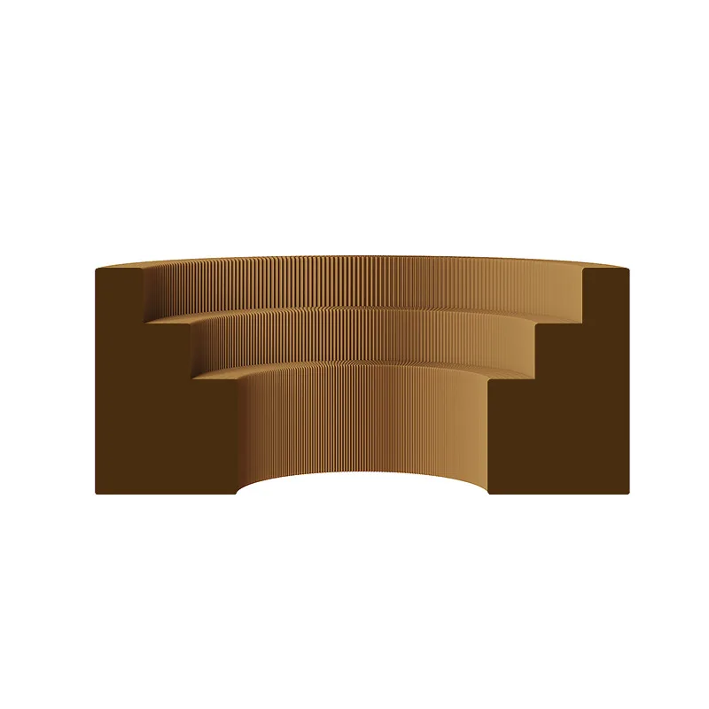 Long Ladder Middle Island Shelf Bags Jewelry Cosmetics Booth Product Display Kraft Paper High and Low Layered Shelf