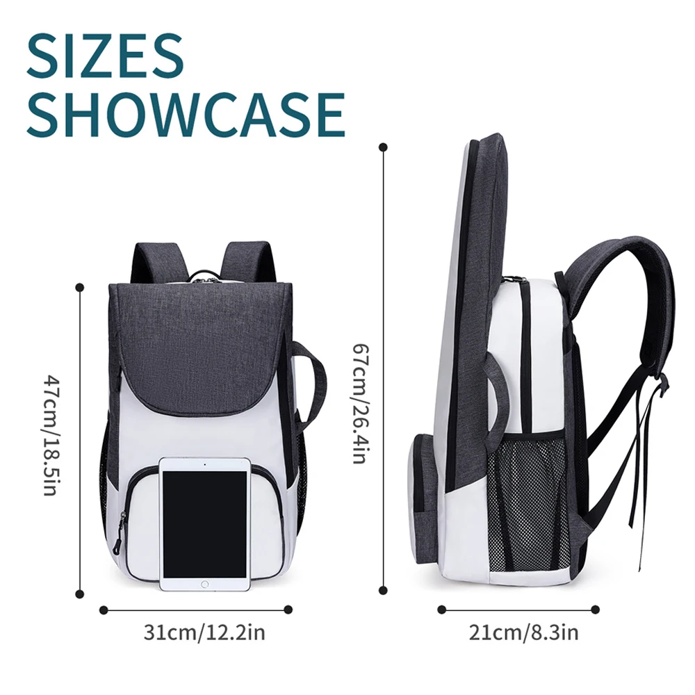 1PCS Tennis Backpack Tennis Bag for Women Men - Tennis Bag Holds 2 Rackets, Badminton Squash, Pickleball Paddles Balls