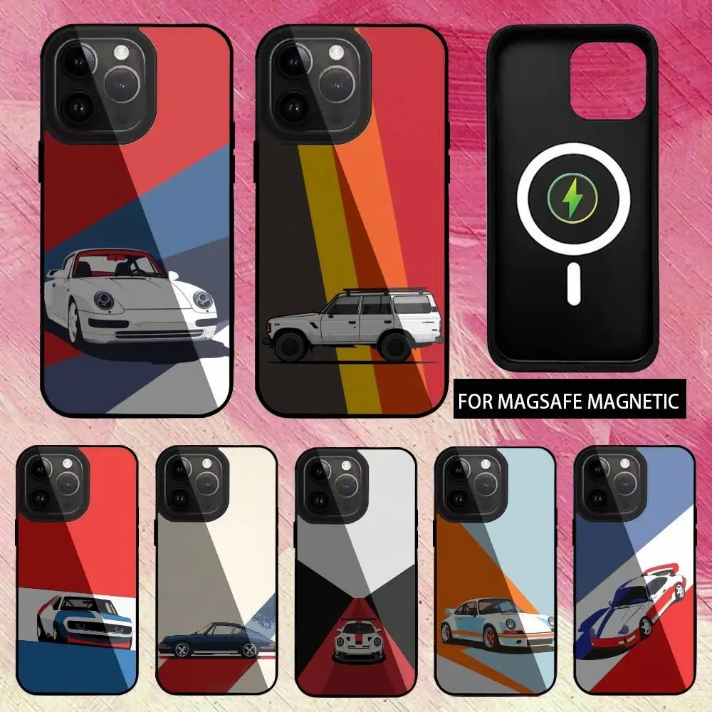 

God of cartoon cars Phone Case For iPhone17,16,15,14,13,12,11 Plus,Pro Max Magnetic Magsafe Wireless Charging