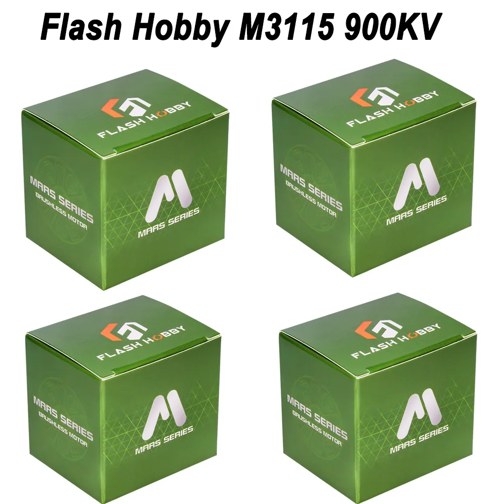 

4 шт. FLASHHOBBY Mars M3115 900KV бесщеточный двигатель 3-6S LiPo для FPV фристайла дальнего действия DIY Запчасти