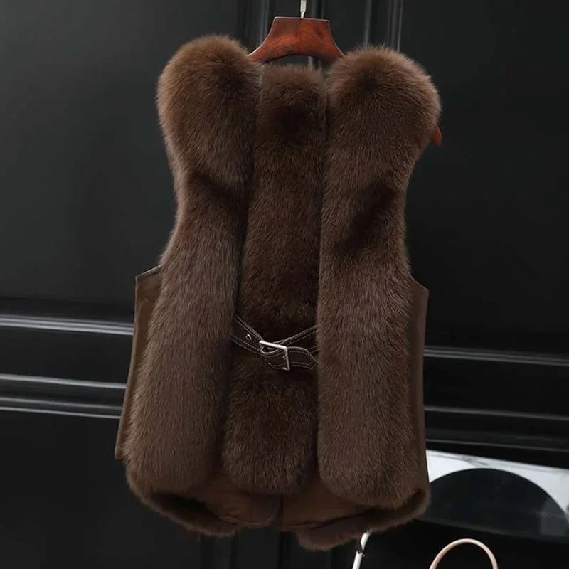 High-End Fur Coat for Women, Lady Clothing, New, Autumn, Winter, 2024