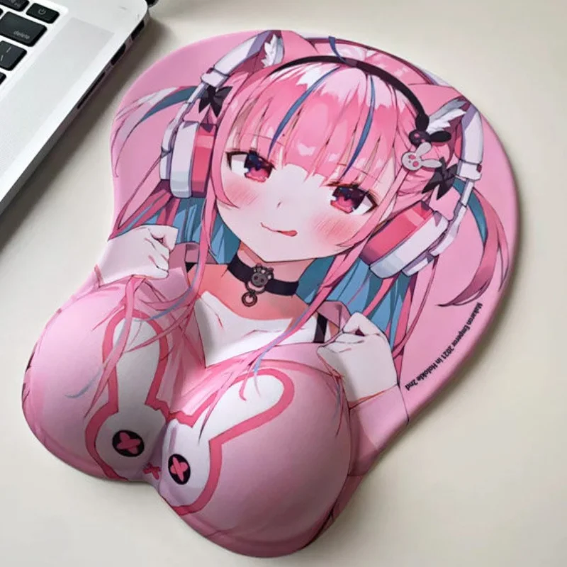 Hololive Series ACG Goddess Mococo Abyssgard Silicone Mouse Pad Virtual Idol IRyS Vtb Minato Aqua Anime Game Mouse Pad Toy Gift