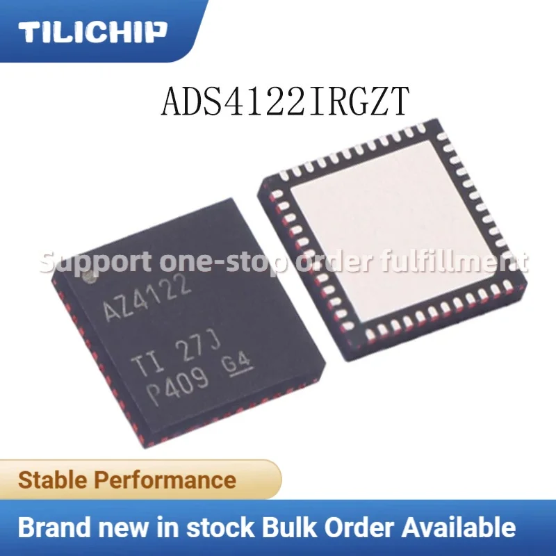 1PCS Brand new ADS4122IRGZT SMD VQFN-48 S Silk Screen AZ4122 12-bit High-Speed ADC Original