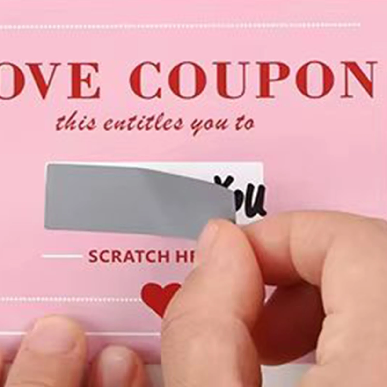 Valentines Coupons 20Pcs Scratch-Off Love Coupons Couple Scratch Off Cards Valentine's Day Wedding Anniversary Creative Gifts view 4