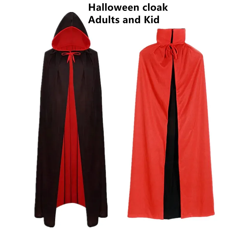2025 yiyi preto luxo bruxa robe capa cosplay traje de halloween adulto crianças presente máscara