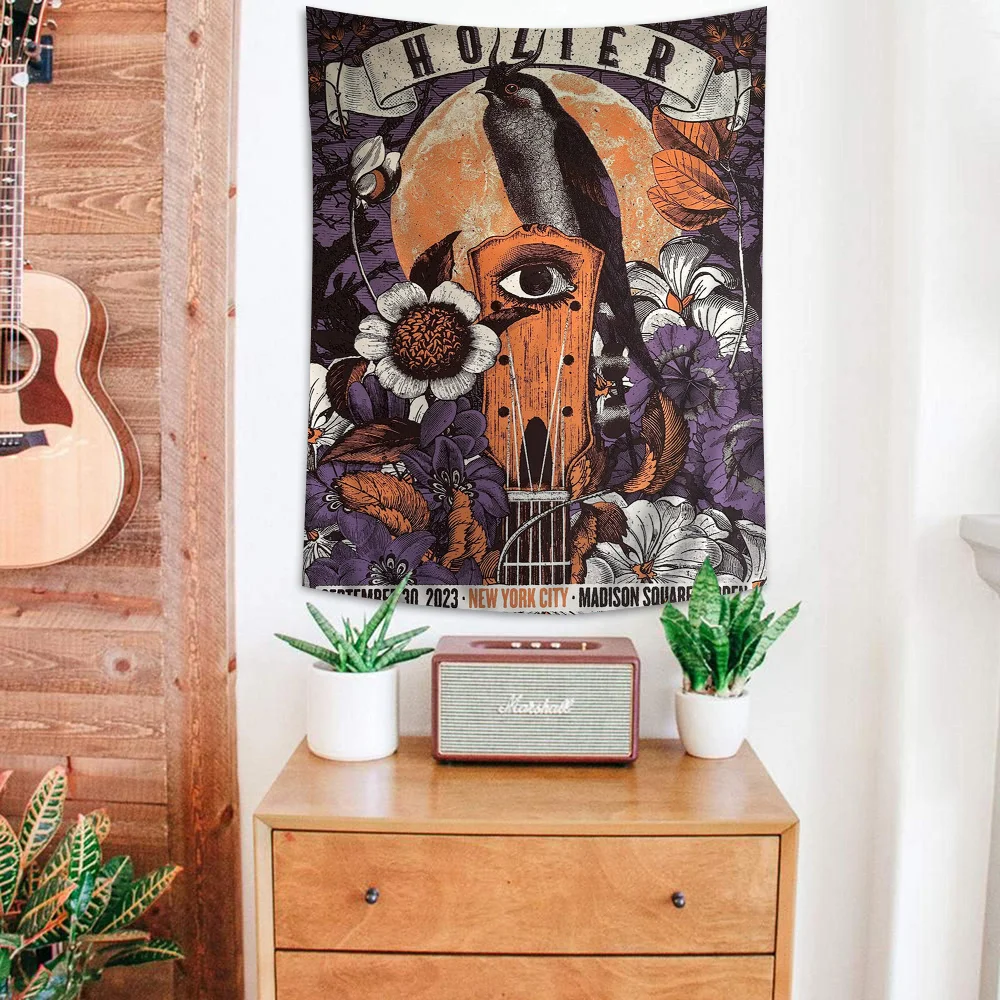 Singer Hozier Gig  Wall Tapestry Hanging Tarot Hippie Wall Rugs Dorm Wall Hanging Sheets