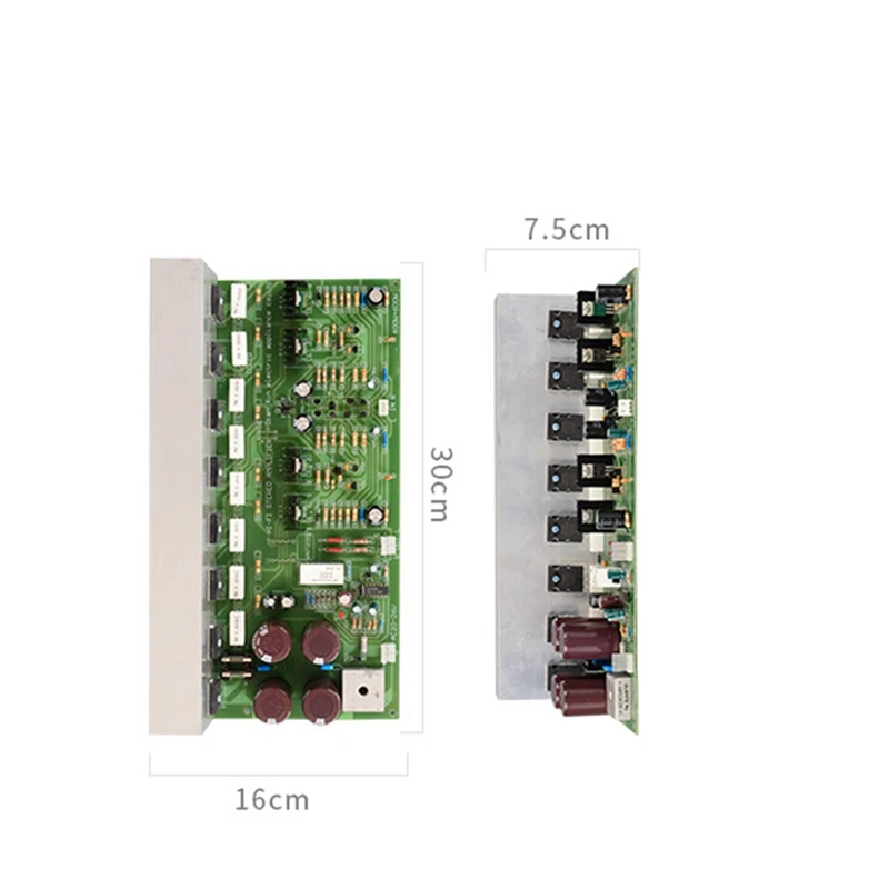 บอร์ดเครื่องขยายเสียง AD600W ชิปเสียง2SA1943/2SC5200 600W + 600W ช่อง2.0 HIFI บอร์ดขยายสัญญาณเสียงทนทาน