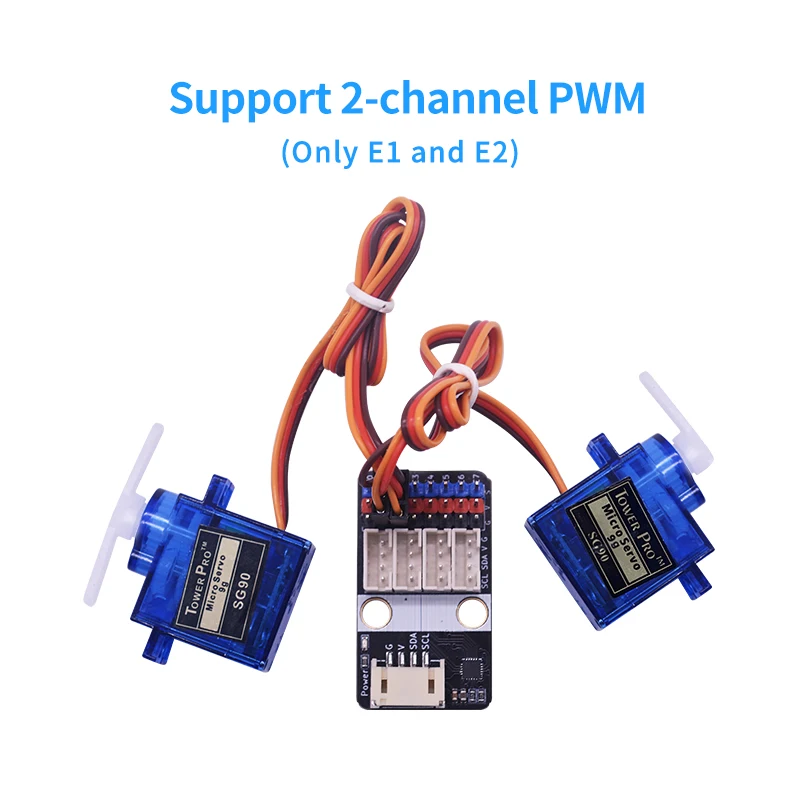 لوحة توسيع ADC GPIO 4 في 1 I2C ذات 8 قنوات PWM متوافقة مع Arduino/Raspberry Pi/Microbit