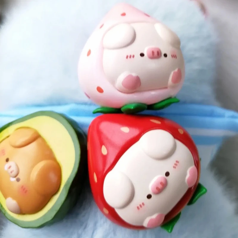 

Pik Pig A Fruit Party Series Mini Blind Box Toys Mystery Box Original Figure Guess Bag Mystere Cute Doll Kawaii Model Gift