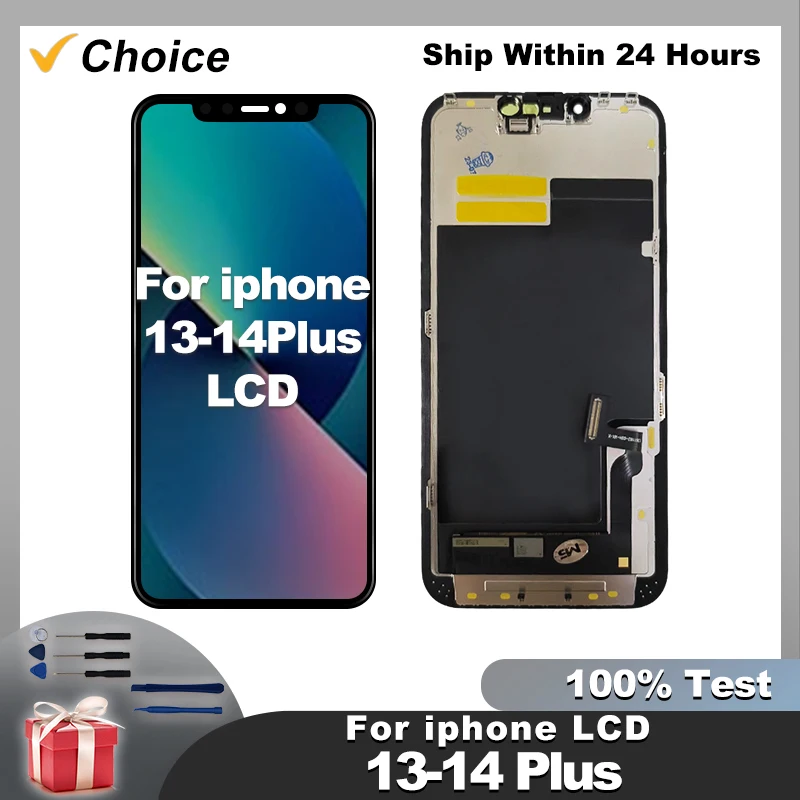 OLED For iPhone 13 14 15 LCD 13 Mini Display Assembly Digitizer Incell  For iPhone 13 PRO 14 PLUS 15 PRO LCD Replacement Parts