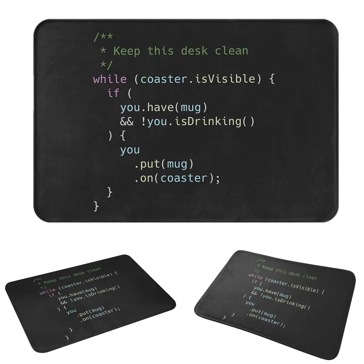 The Perfect Coaster For Programmers Anti-slip Doormat Floor Mat Dust-proo Carpet Rug for Kitchen Entrance Home Balcony Footpad