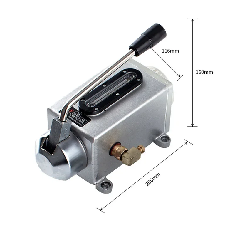 Lubricación manual de aceite 500CC CNC 4 mm Bomba lubricante manual de puerto de doble salida
