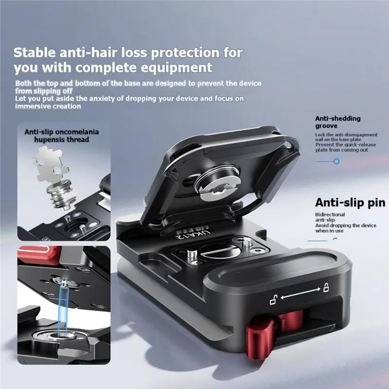 abij-uka12-uka-pro-quick-release-kit-for-cameras-stabilizers-tripods-camera-quick-release-plates-and-bases