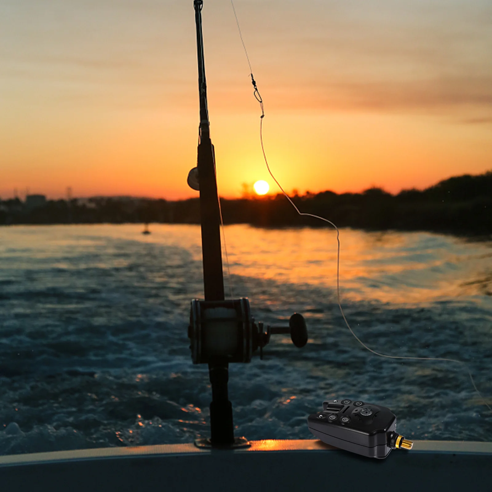 

1Pcs Fishing Bite Alarm Portable Electronic Fish Rod Alert Indicator Water Resistant Durable Adjustable Volume