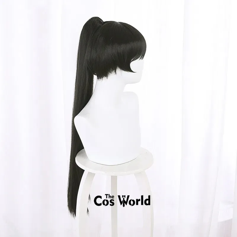 

aaa12 3Love Live Superstar Liella Hazuki Ren Black 80cm Long Anime Cosplay Wigs Fiber Heat Resistant Synthetic Hair + Wig Cap