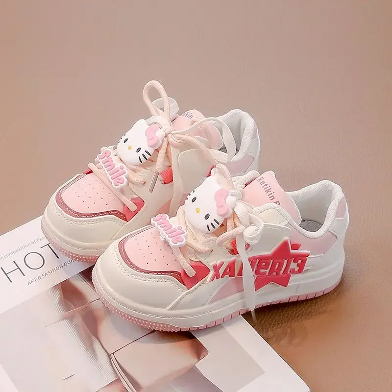 

My Melody Sports Shoes Girls Sanrio Kawaii Anime Hello Kitty Sneakers Cartoon Cute Children Casual Board Shoes Tide Gift for Kid