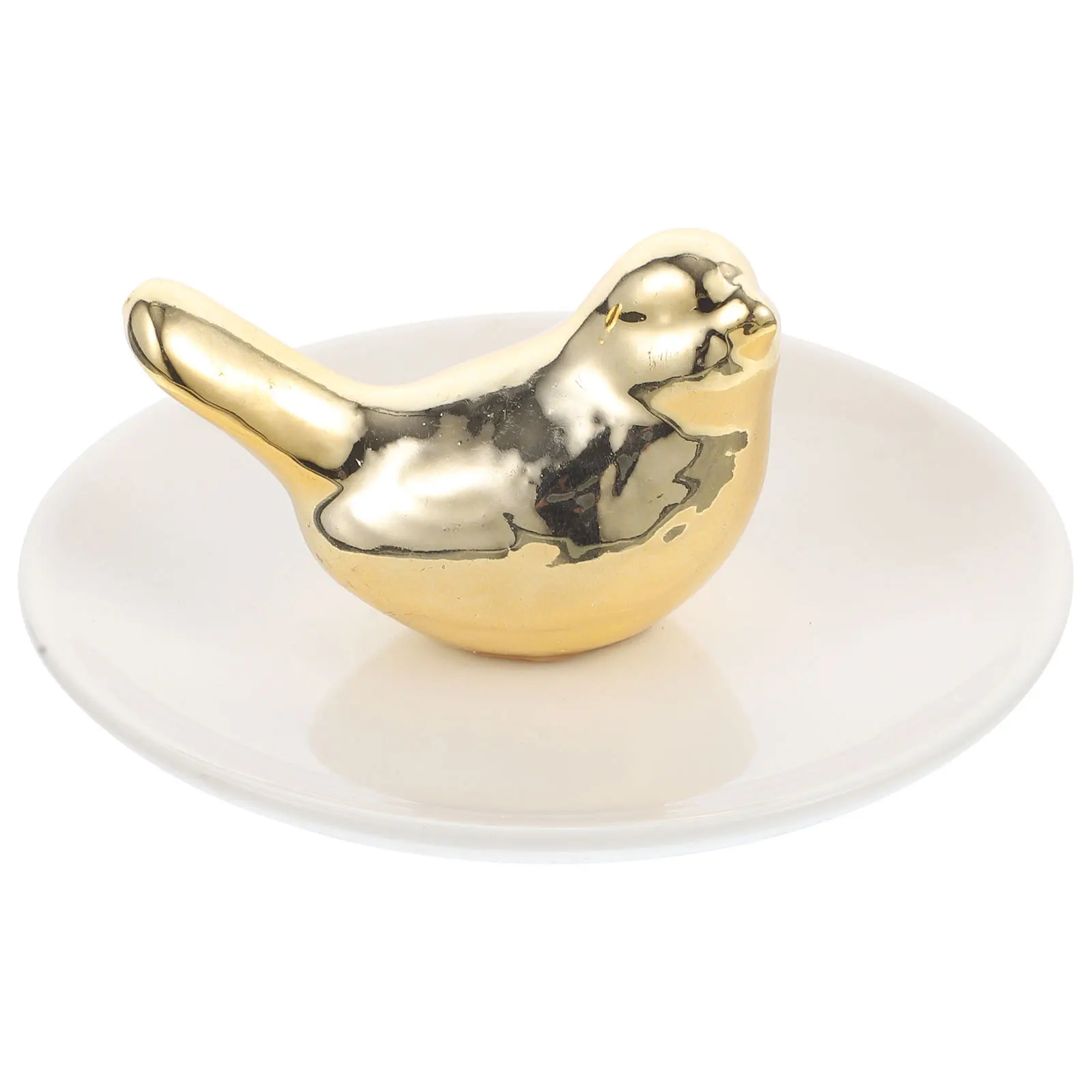 

Керамический поднос для ювелирных изделий в форме птицы, декоративная тарелка для безделушек, настольный держатель для колец, маленькая тарелка для хранения ювелирных изделий, маленькое блюдо