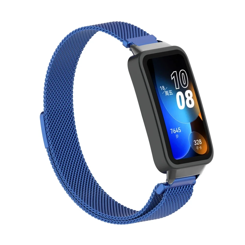 Suitable for Huawei Band 9/8  Milanese Magnetic Buckle Strap Metal Connector for Huawei Band 8/9 Generation Replacement Strap image 4