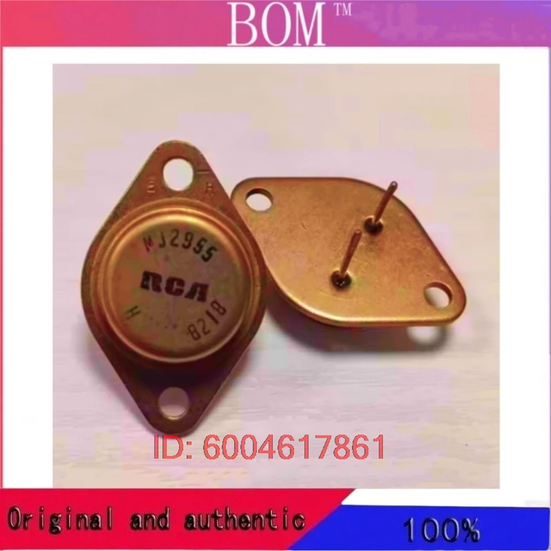 1PCS 2N2955 MJ2955 2N3055 RCA original TO-3 gold sealed iron case power amplifier triode