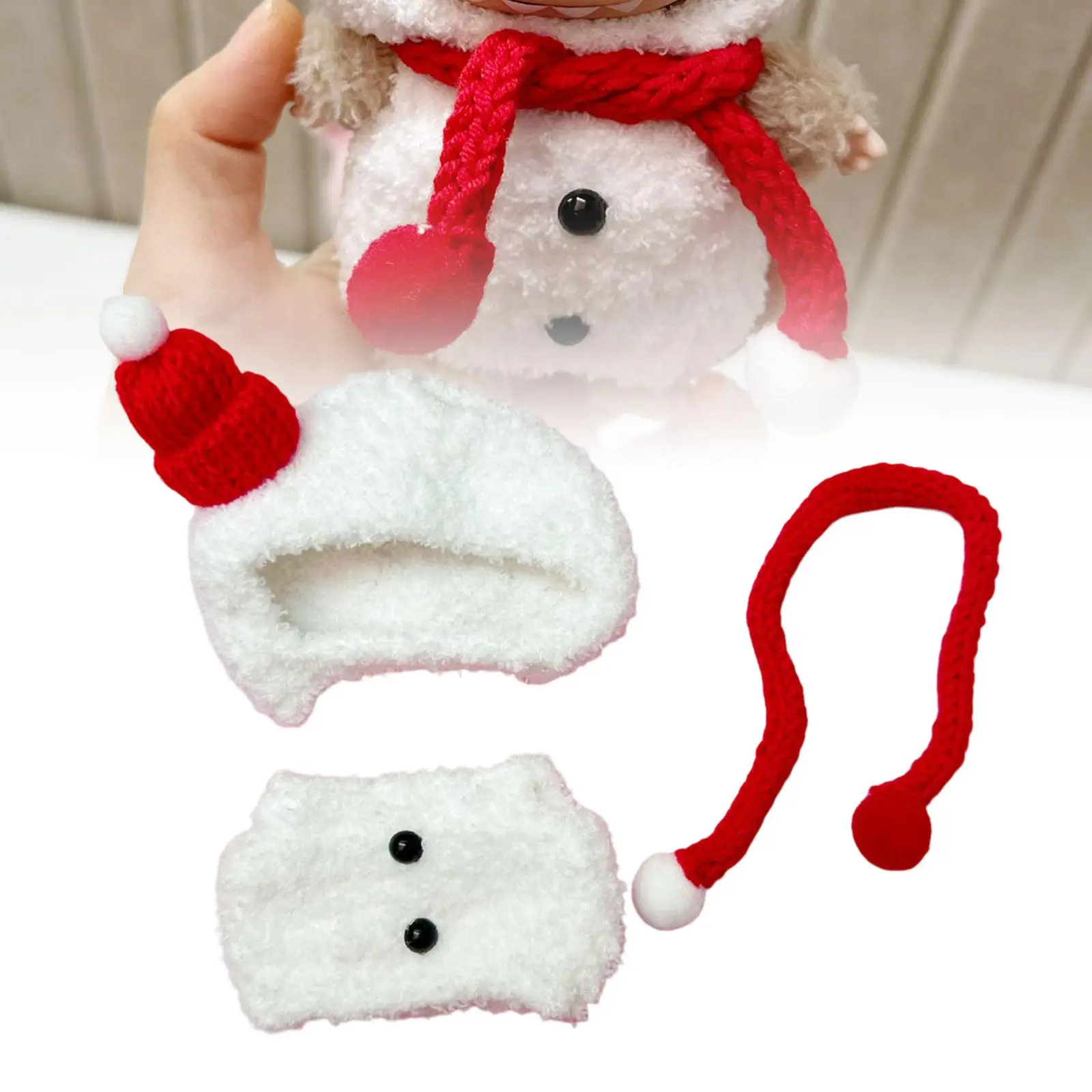 

15cm 17cm Doll Clothes Snowman Doll Outfit Soft Doll Accessories Dress Up Doll Accessory Doll Clothes Suit