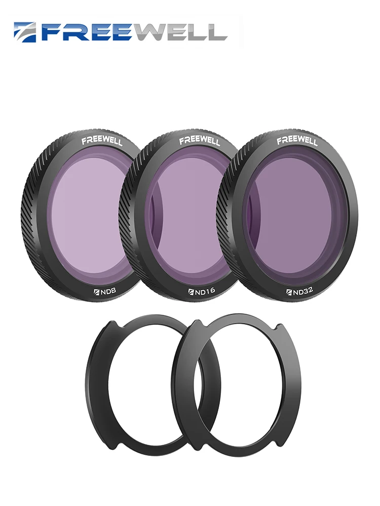 Freewell Nd Filter Std Professional Drone Magnetic Filters For Dji Neo 3Pack Nd8,Nd16,Nd32 Enhance Your Aerial Size 3