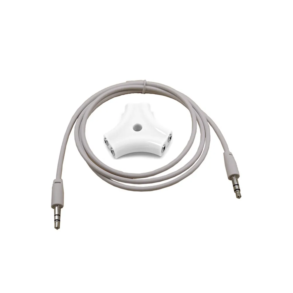 3.5mm 5 Output Headphone Splitter Distributor Perfect for Friends Family Classroom Backseat Dvd Sharing Includes 1 Meter Stereo