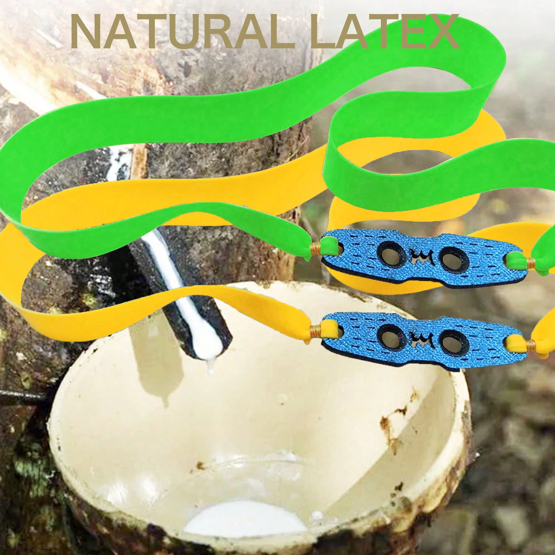 

Professional 2515 Tapered Rubber Bands, Outdoor Hunting Flat Rubber Bands, 0.75/1.0mm Rubber Bands, Made of Natural Rubber