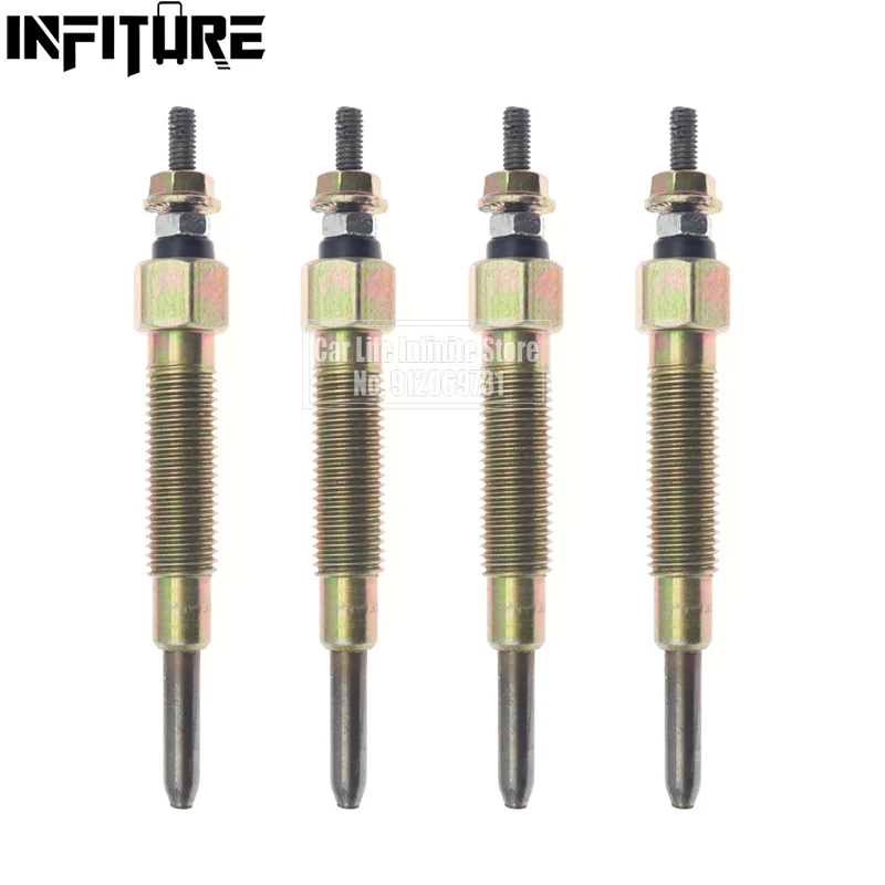 4Pcs/Set Dual Core Diesel Heater Glow Plugs For Nissan Urban 2003 /TD25/TD27/PN-165/11065-43G01 Modification Accessories