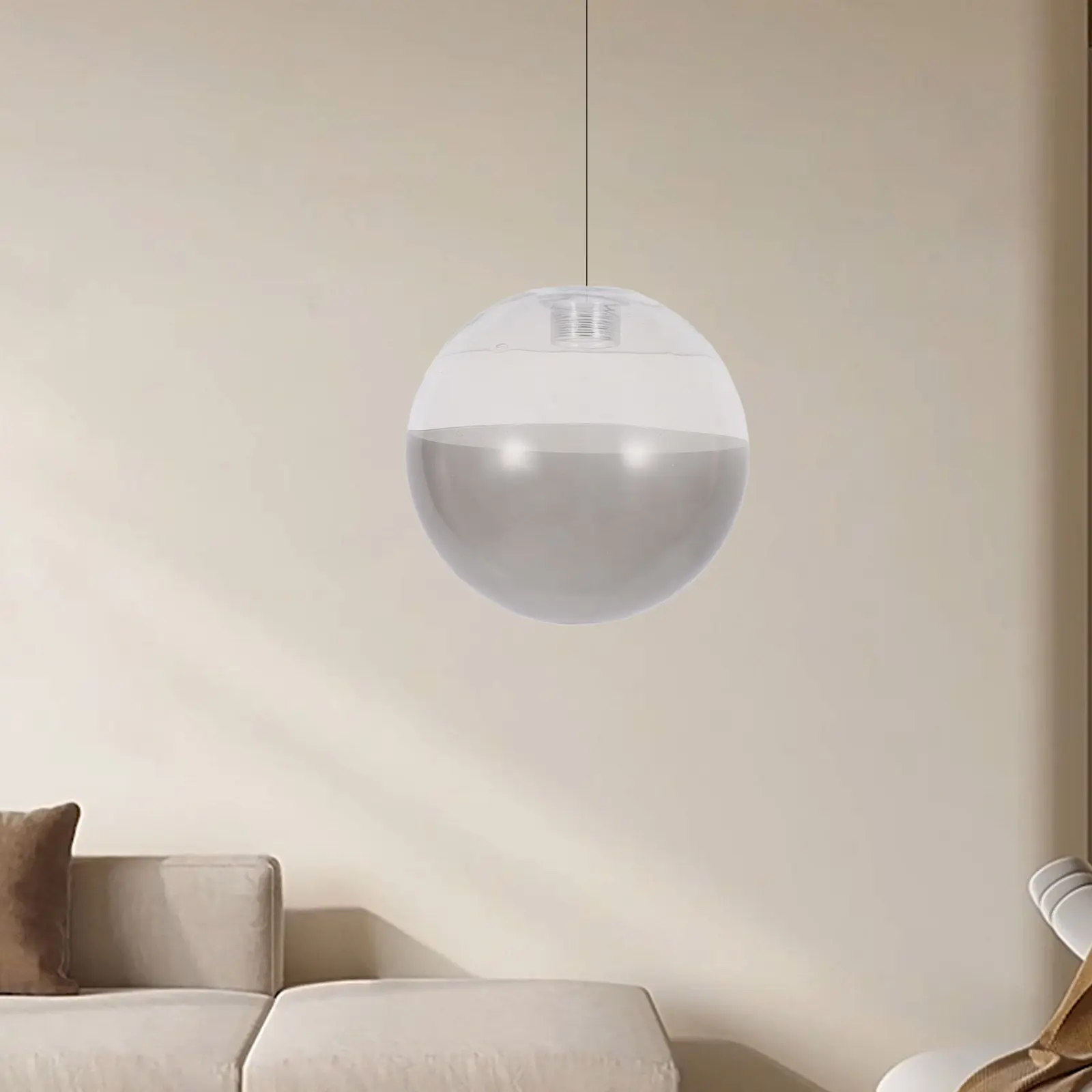 5 Inch Glass Globe Lamp Shade G9 Bulb Replacement Round Light Cover Soft Glow for Bedroom Dining Room