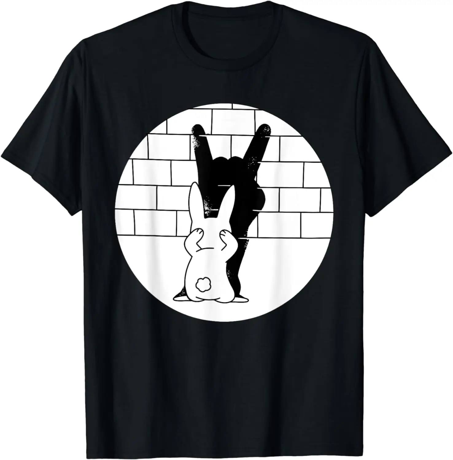 

2024 New Fun Rabbit Casual Shirt Animal Shadow Play Summer Puppet T-shirt