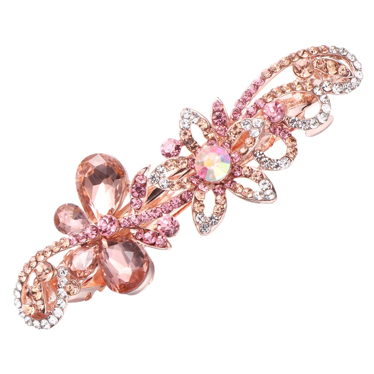 

Rhinestone Water Drill Hair Clip Stylish Unique Girls Women Hair Barrettes Banquet Party Accessories