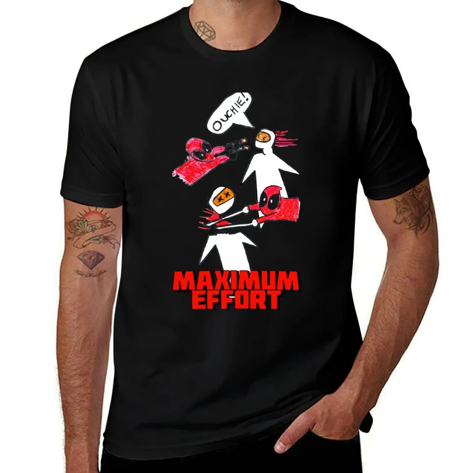 Maximum Effort T-Shirt Summer Print Short Sleeve Tee T-Shirt