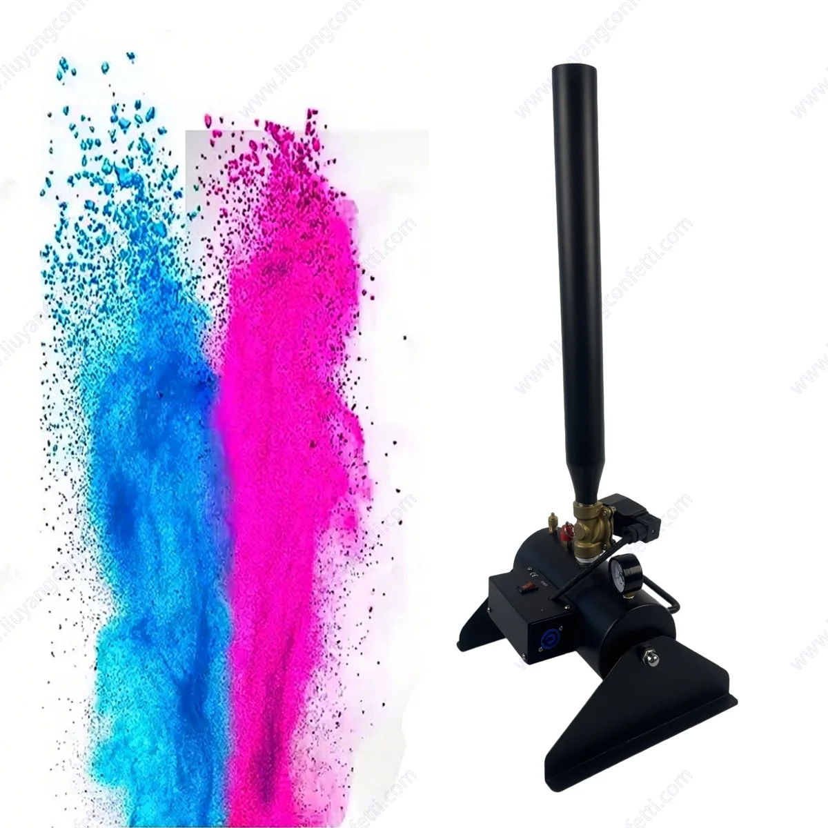 

Gender Reveal Smoke Machine Powder Party Prop Confetti Cannon Pink Blue Favor Backdrop Item Baby Shower Electric Remote Control