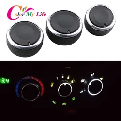 Car AC Knob Air Conditioning Heat Control Switch Knob Aluminum Alloy Accessories for Chevrolet Aveo Lova Sonic Spark After T50