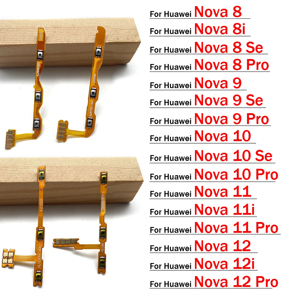 

Power On Off Volume Side Button Key Flex Cable For Huawei Nova 8 8i 9 10 11 11i 12 12i Pro Se Y61 Y91